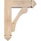 Ekena Millwork Legacy Arts and Crafts Smooth Bracket w/ Offset Brace, Douglas Fir, 5 1/2"W x 16"D x 20"H BKT0604X16X20LEC03SDF - alternate 2